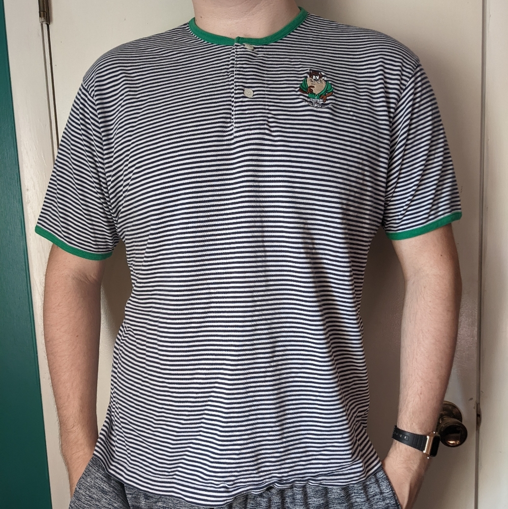 Vintage Striped Looney Tunes Taz Shirt